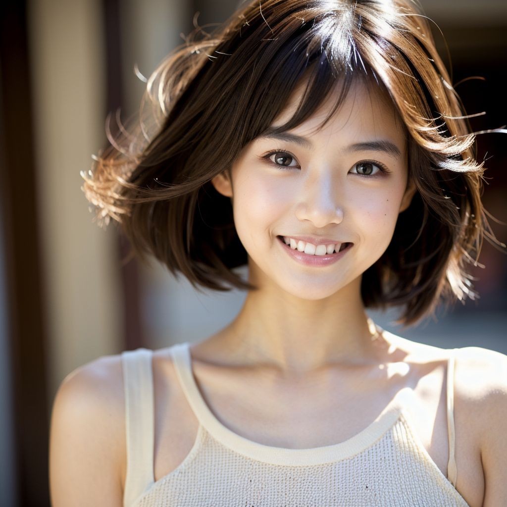 白の似合う女性