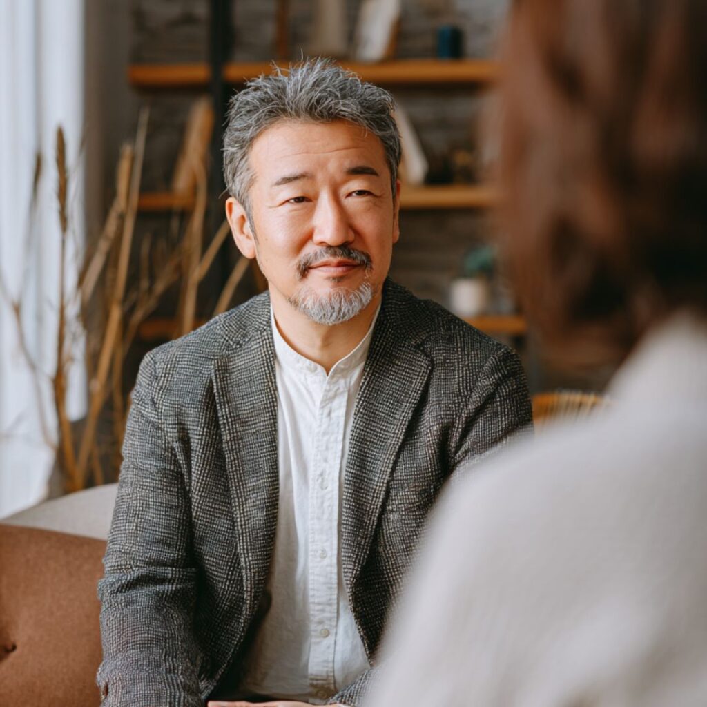 婚活をする年上男性