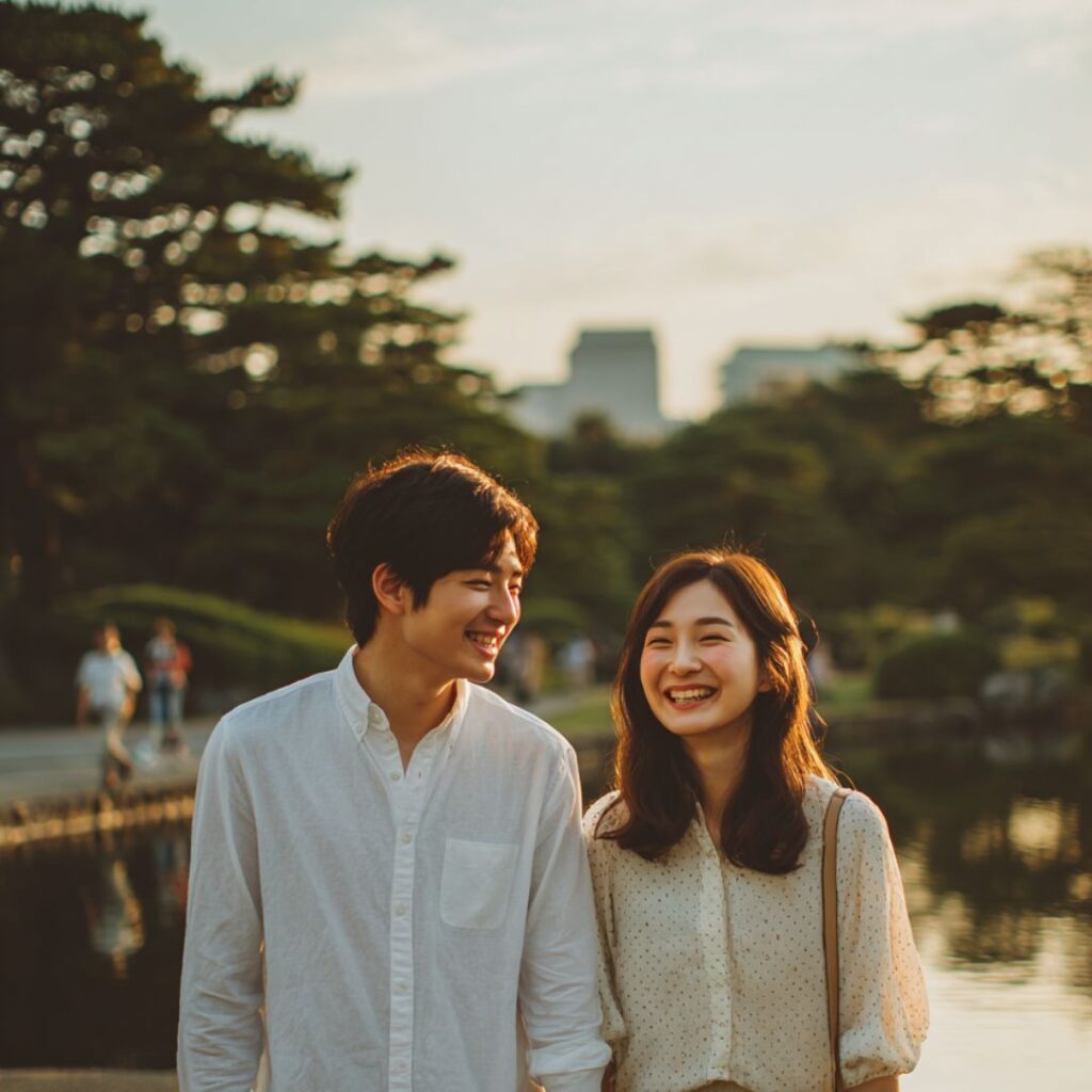 婚活がうまくいっているカップルの画像